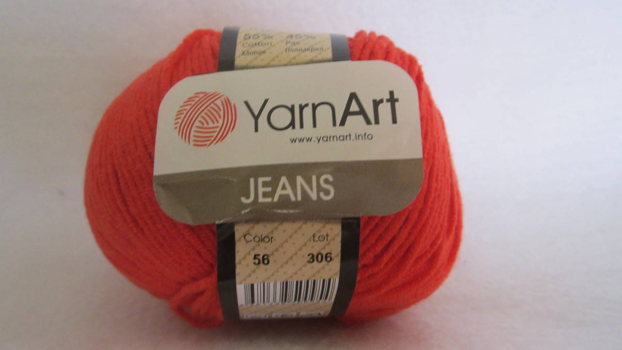 

Пряжа YarnArt Jeans, цвет - терракота