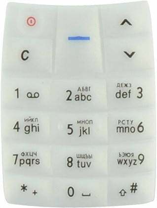 

Клавиатура для Nokia 1100, (Кириллица) AAA Class, белая /Кнопки/Клавиши /нокиа