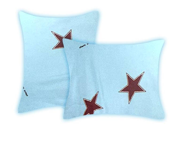 

Наволочка "Звезды" | Бязь (см) 70х70. Голубой. Комплект: 2 шт