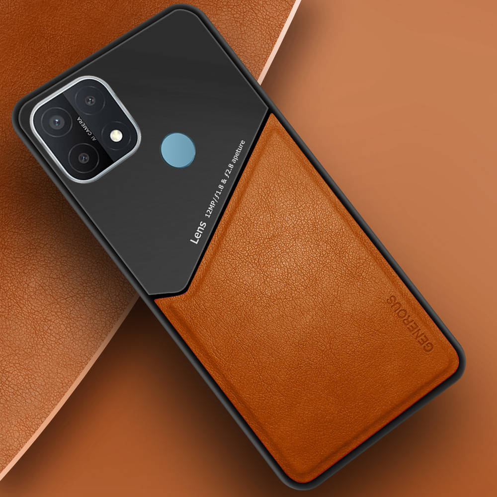 

Комбинированный чехол Generous OPPO A15 / 15s (Оппо А15 А15с), Оранжевый