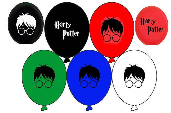 

Шар воздушный латексный круглый Гарри Поттер 12 ", Разные цвета