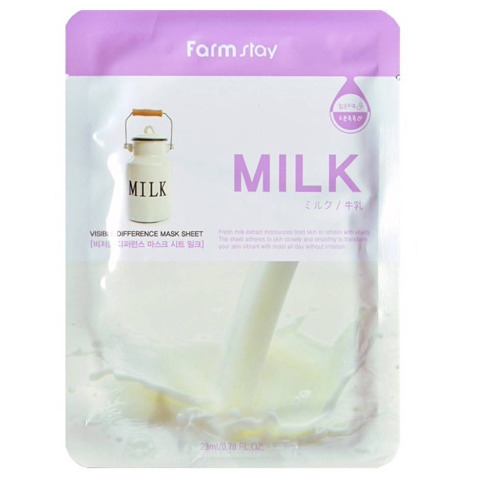 

Тканевая маска с молочными протеинами FarmStay Visible Difference Milk Mask Sheet 23 ml