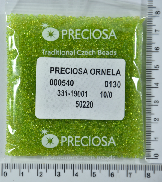 

Бисер PRECIOSA №10/0 прозрачн №50220 пакет 50 грамм уп=1пакет