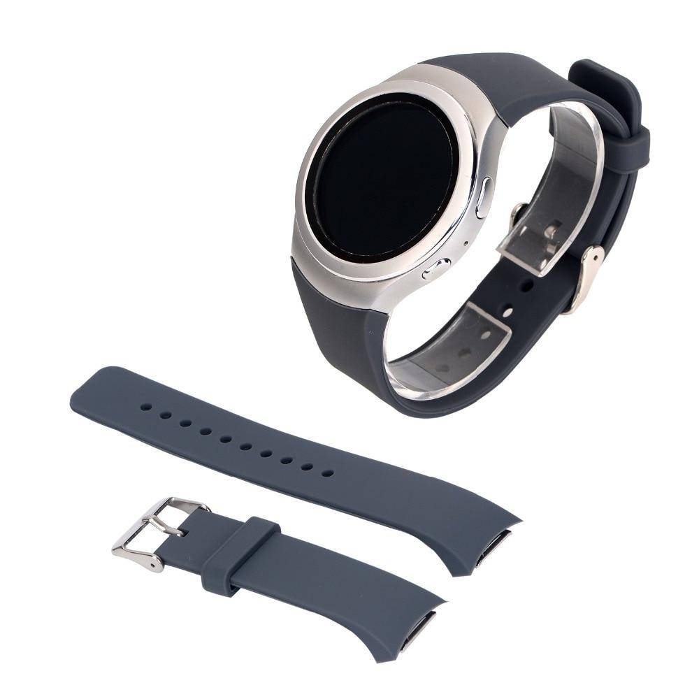 

Силиконовый ремешок для часов Samsung Gear S2 SM-R720/SM-R730 Серый