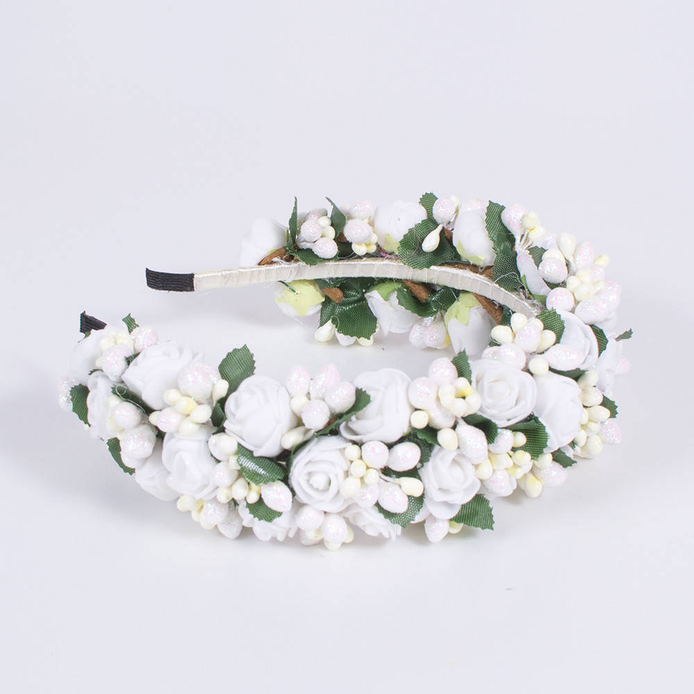 

Украинский веночек-обруч для волос Moderika Белая Нежность