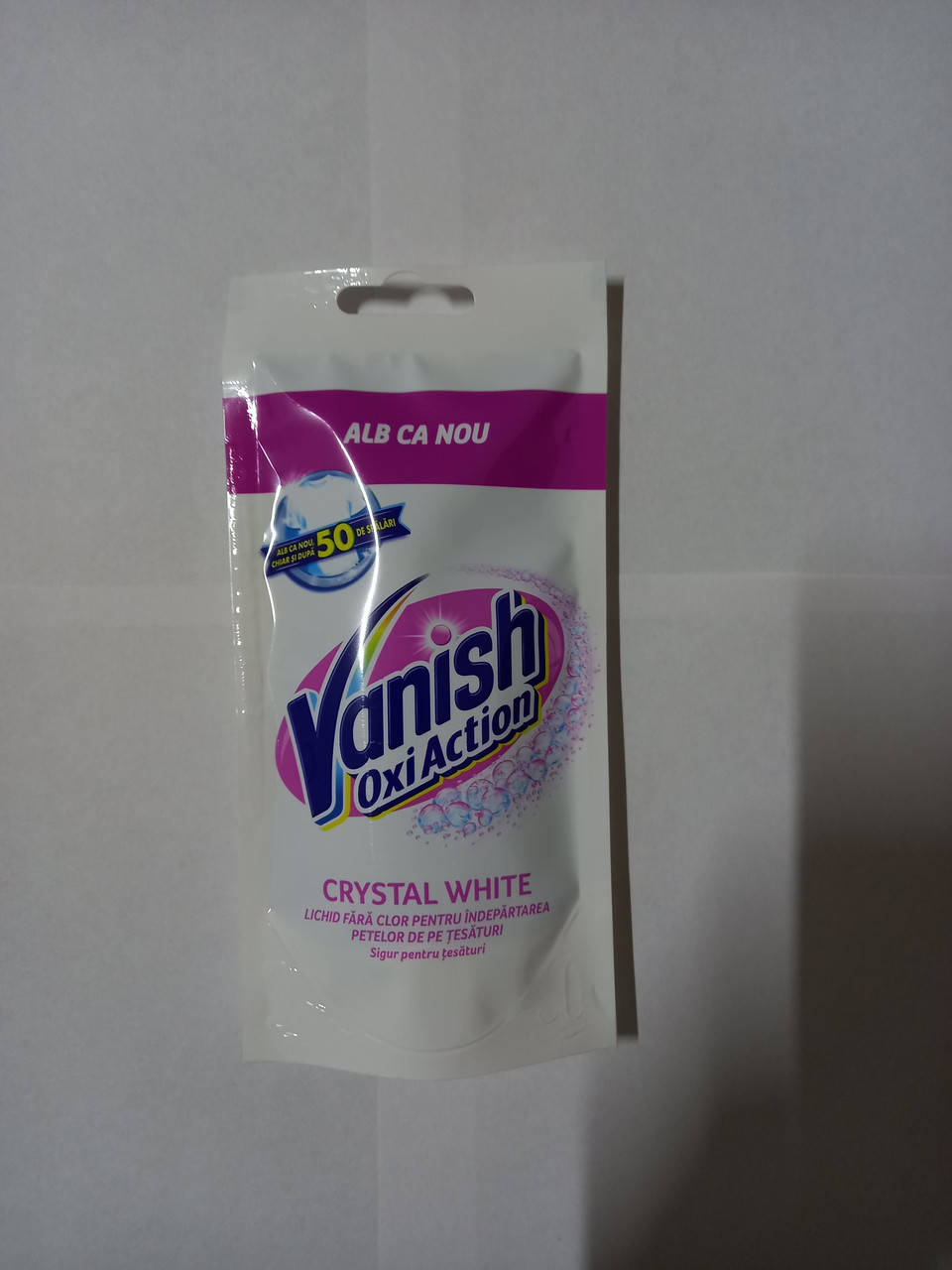 

Пятновыводитель Vanish Oxi Action white 100ml
