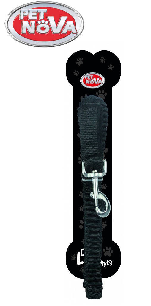 

Поводок Pet Nova Bungee черный