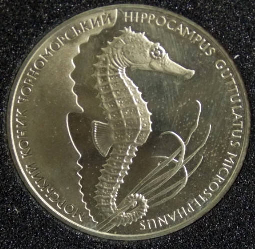 

Монета Украины 2 грн. 2003 г. Морской конек