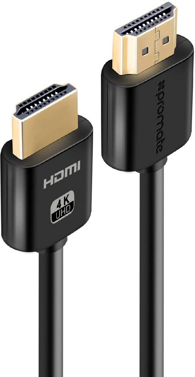 

Кабель Promate ProLink4K2-10M HDMI/HDMI 4K 60 Гц 10 м Black, Черный