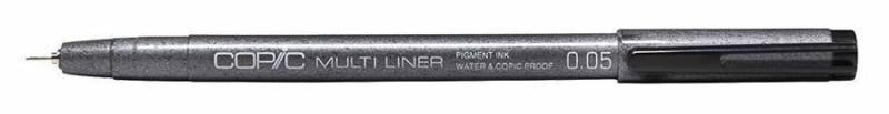 

Лайнер Multiliner Black, Copic Multiliner( 1 шт ) 0.5