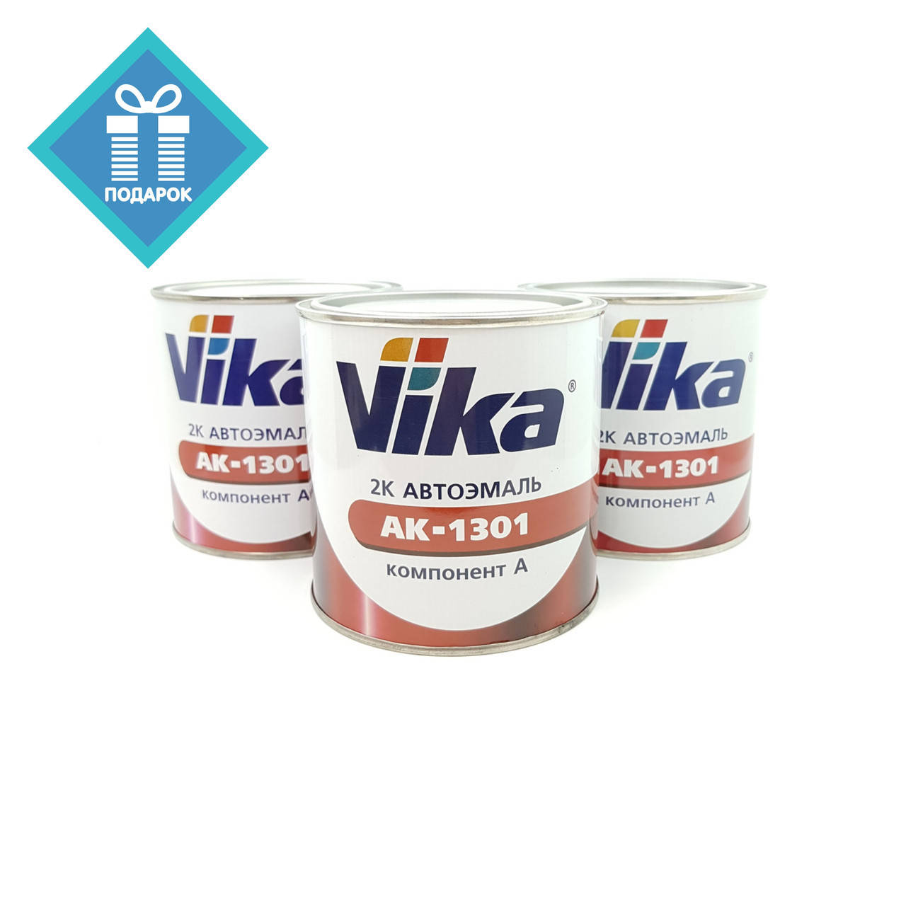 

Авто краска (автоэмаль) акриловая Vika (Вика) 0,85кг Серая 671, Серый