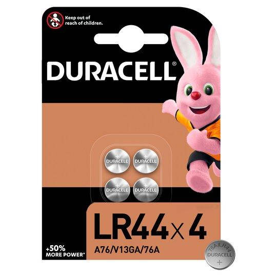 

Батарейка Duracell LR44/AG13/А76/V13GA - 2/4 шт на блистере