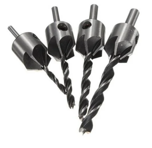 

Набор сверл с зенковкой и шестиграный ключ.