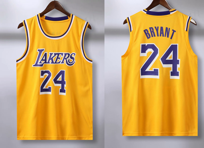 

Майка баскетбольная желтая Брайант 24 Kobe Bryant №24 команда Los Angeles Lakers