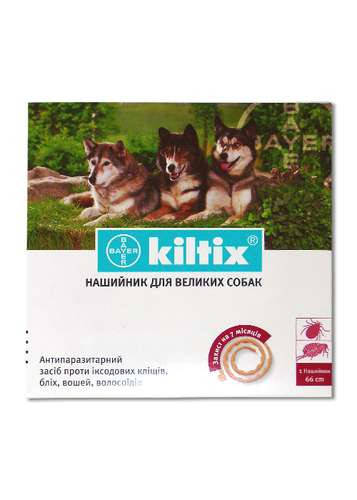 

Ошейник противоблошиный Килтикс (66 см), Bayer