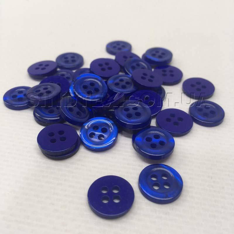 

10 шт. - Пуговицы рубашечные Ø-11мм цвет синий (1-2008-Ю-0203)
