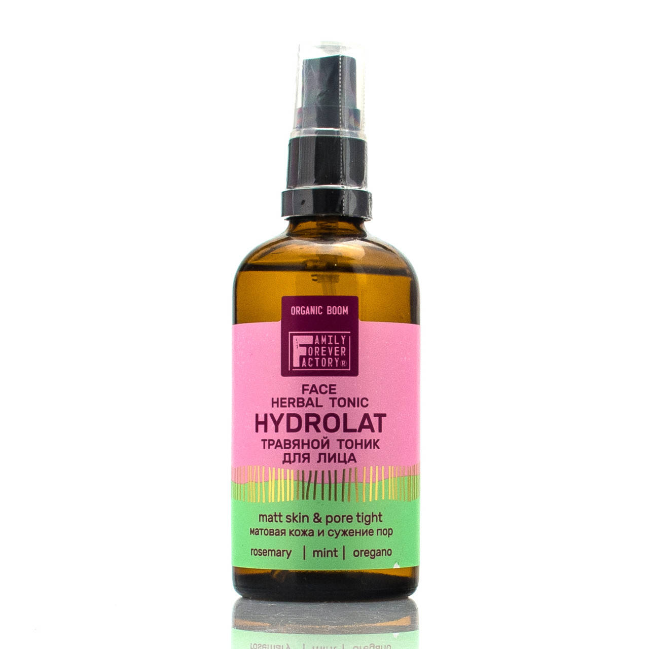 

Травяной тоник для лица "Матовая кожа и сужение пор", Family Forever Factory 100 мл