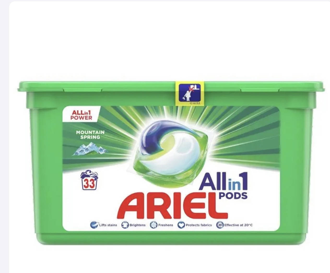 

Капсула Ariel 3в1 Mountain Spring 33 шт (8001841597959)