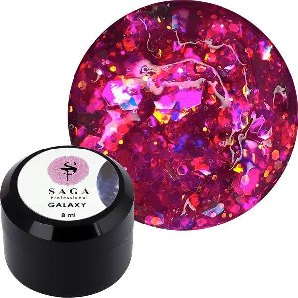 

Глиттерный гель Saga Professional Galaxy № 7, 8 мл