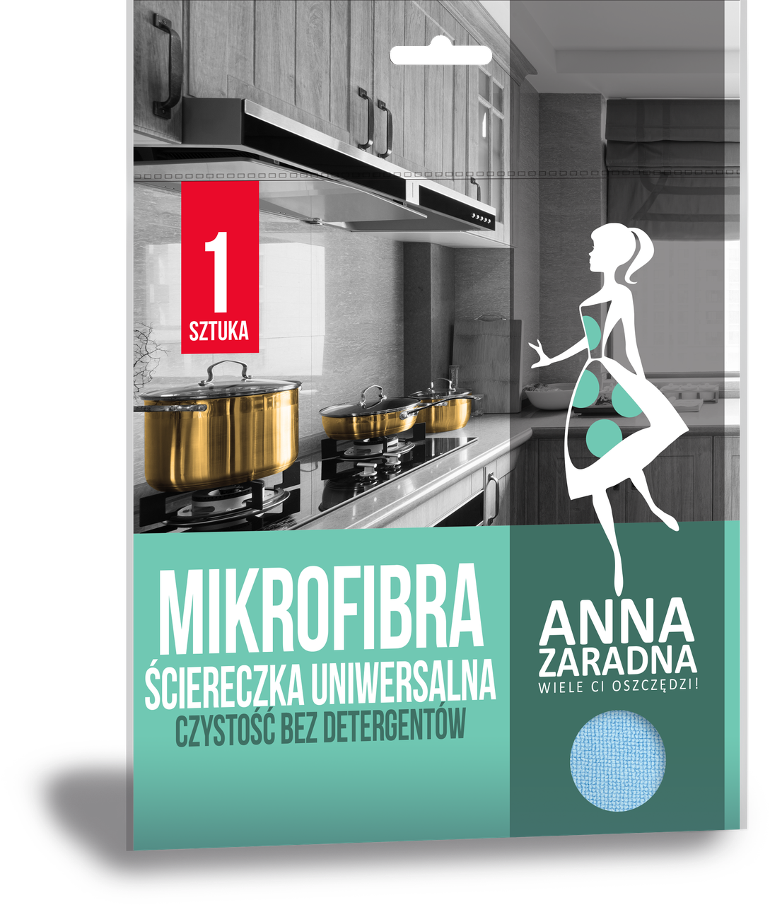 

Салфетка Anna Zaradna из микрофибры универсальная 1 шт.