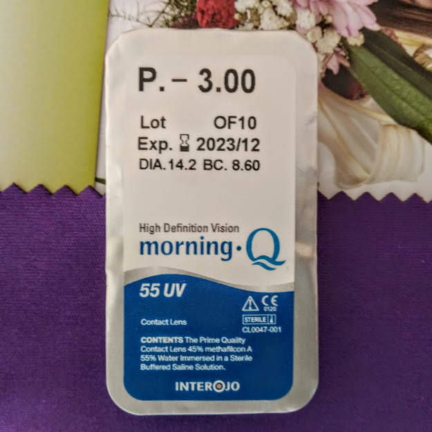 

Контактні лінзи Interojo, Morning Q55 UV (Монінг Ку 55 ЮВі)
