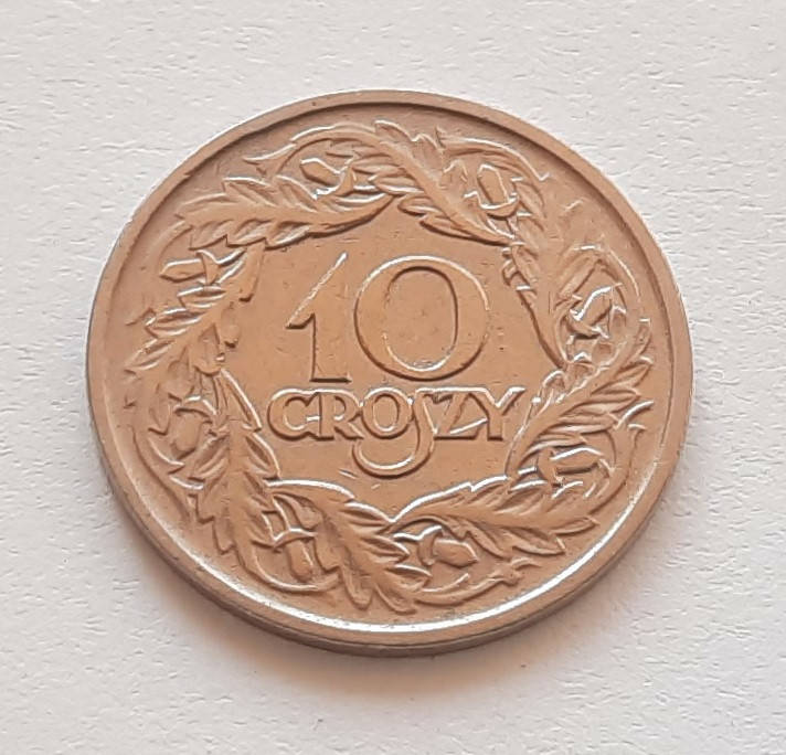 

Польша 10 грошей 1923