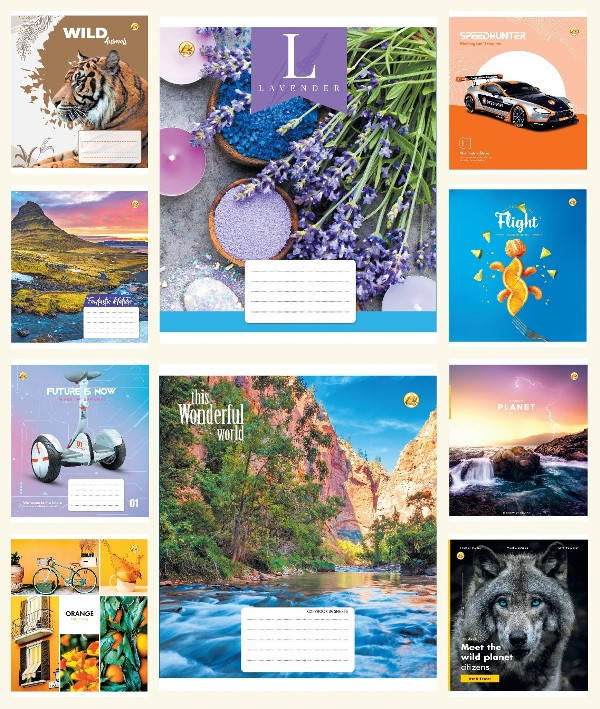 

Зошит 36 арк. клітинка Люкс ТЕ11421 МИКС 2, 20 шт. в уп.