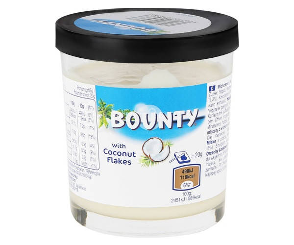 

Паста Шоколадная Bounty с кокосовыми хлопьями with coconut flakes 200 г Великобритания