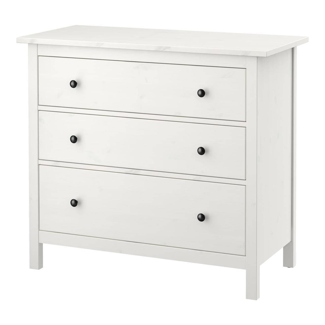 

IKEA HEMNES (804.247.45) Комод, 3 ящика, белый