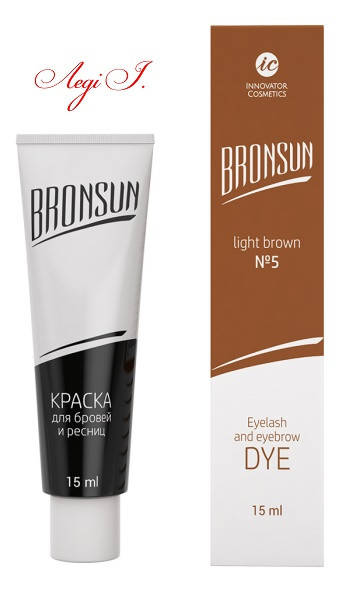 

Краска для бровей и ресниц BRONSUN. тон светло-коричневый. 15мл