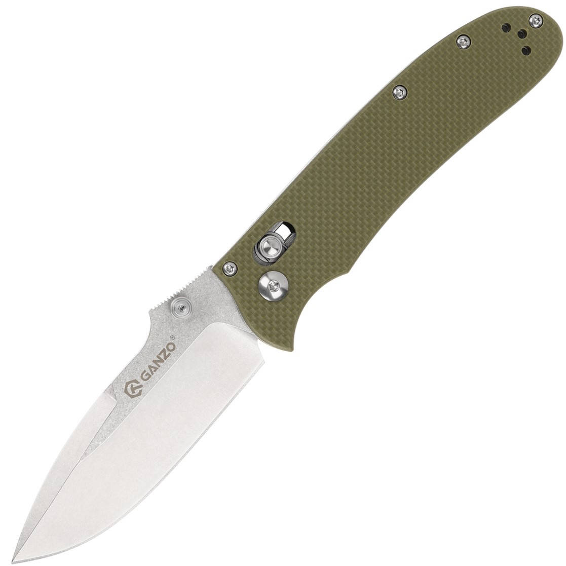 

Нож складной Ganzo D704 GREEN сталь D2, Зелёный
