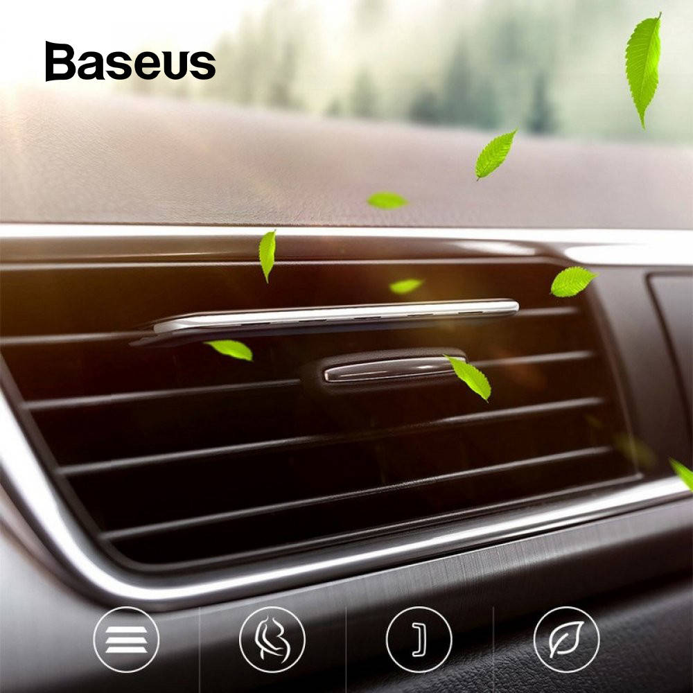 

Ультратонкий ароматизатор в авто Baseus Paddle Car Air Freshener освежитель воздуха в машину (черный)