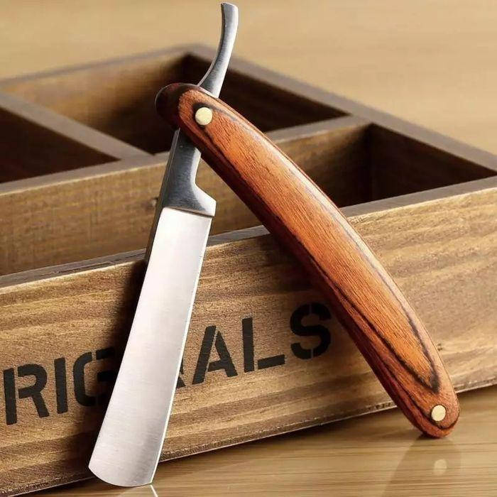 

Опасная бритва Qshave из высокоуглеродистой стали с деревянной ручкой