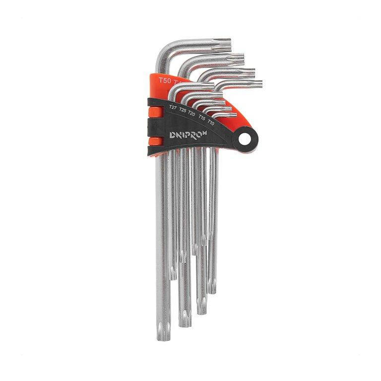 

Набор ключей шестигранных Dnipro-M TORX удлиненные 9 шт.