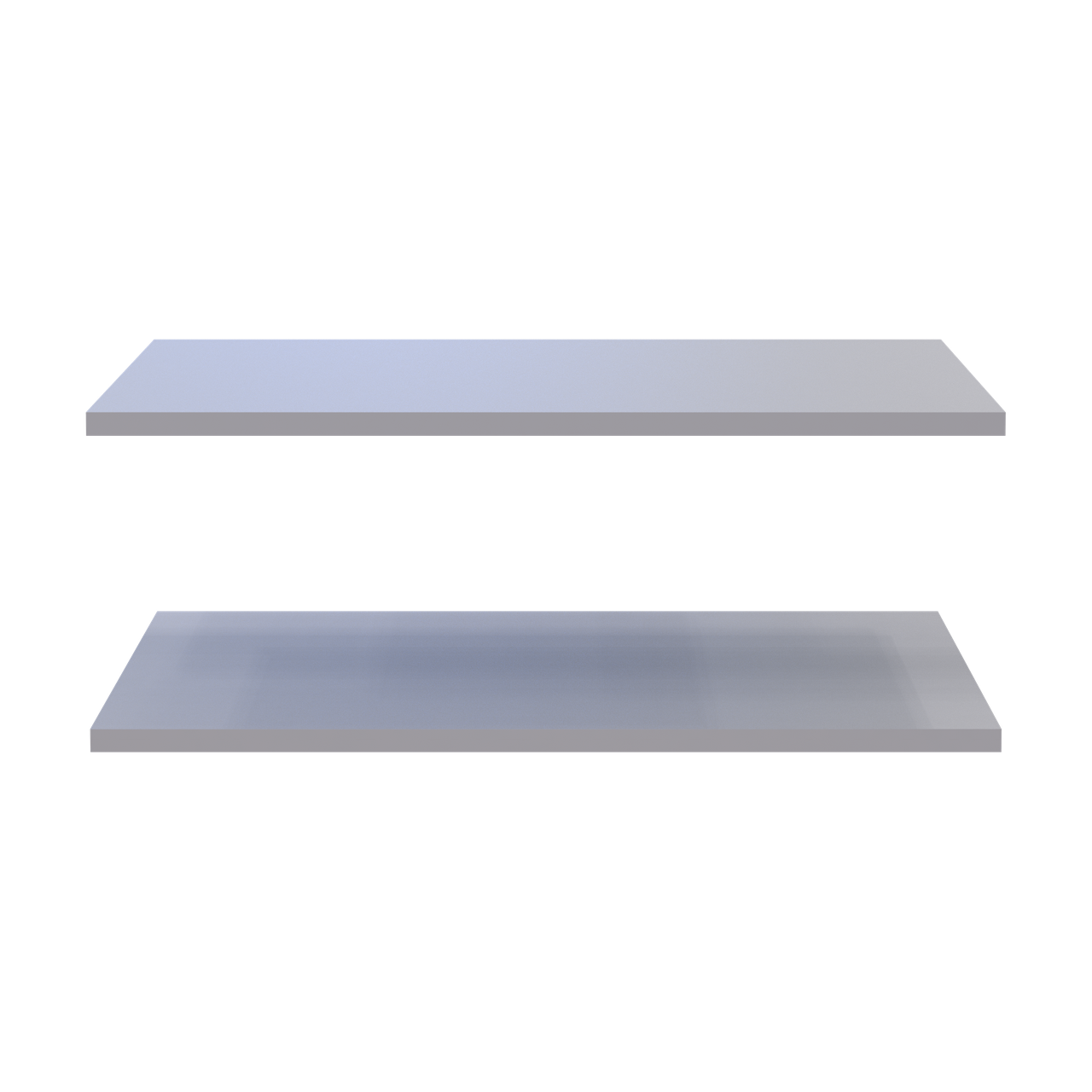 Полиці до тумби (2 шт) Doros Кассель Сірий 61.5х34.5х1.6 (41516228) 3