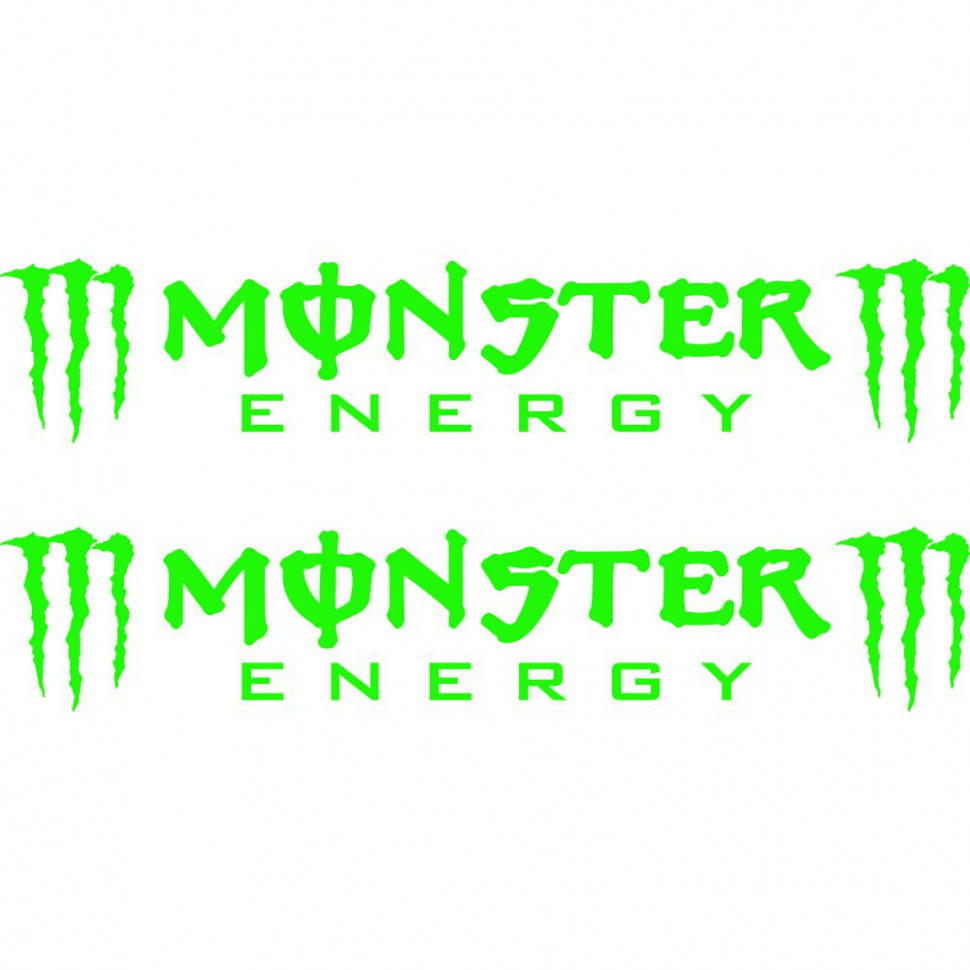 

Набор виниловых наклеек на автомобиль или мотоцикл - Monster Energy v3 (2шт)