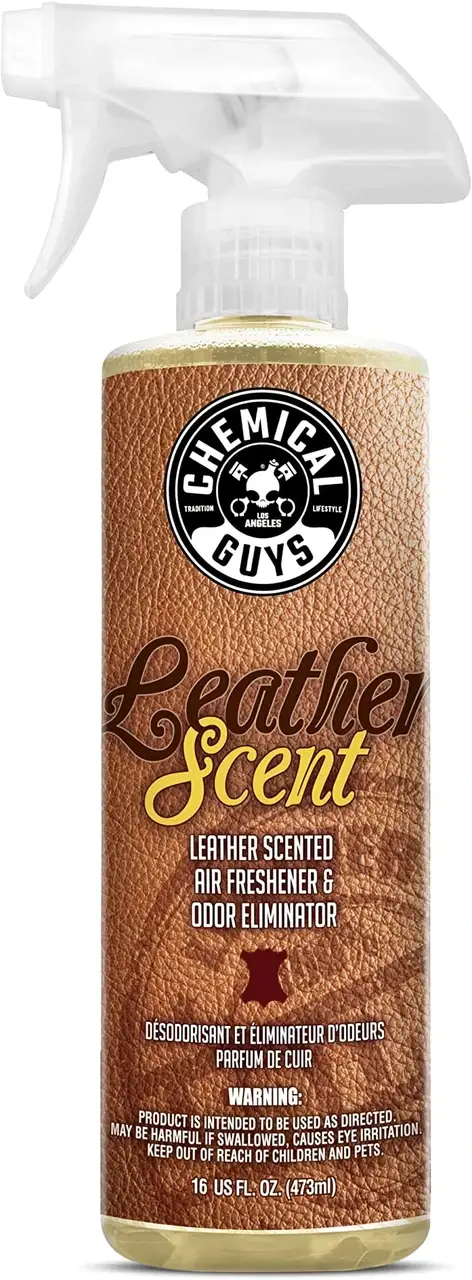 

Ароматизатор Chemical Guys Leather Scent (Аромат Новая кожа) Air Freshener 473мл