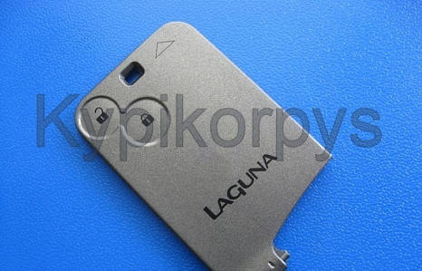 

Корпус смарт карты для RENAULT LAGUNA (Рено Лагуна) 2 -кнопки, с логотипом .