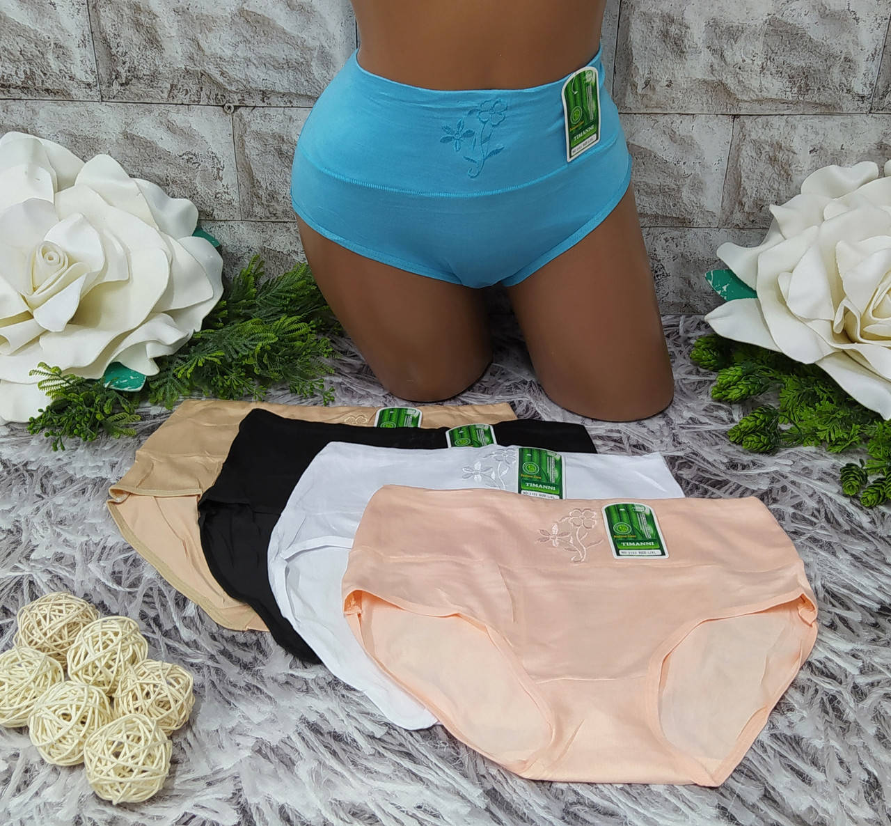 

Трусы женские ХL/2XL 52-54 бамбук Timanni SК-3103, Разные цвета