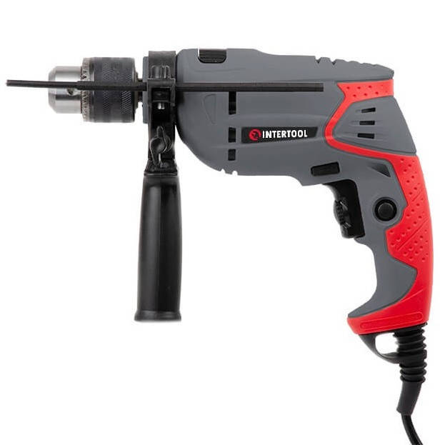 

Дрель ударная 550 Вт, 0-2800 об/мин, 1.5-13 мм, реверс, плавная регулировка INTERTOOL DT-0107