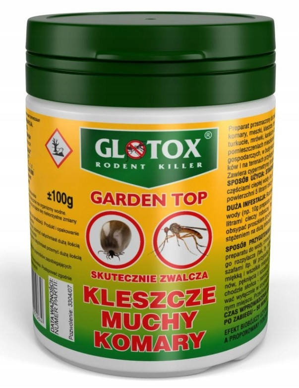 

Средство от клещей, комаров, мух и моли, средство от насекомых, 100 г - Glotox
