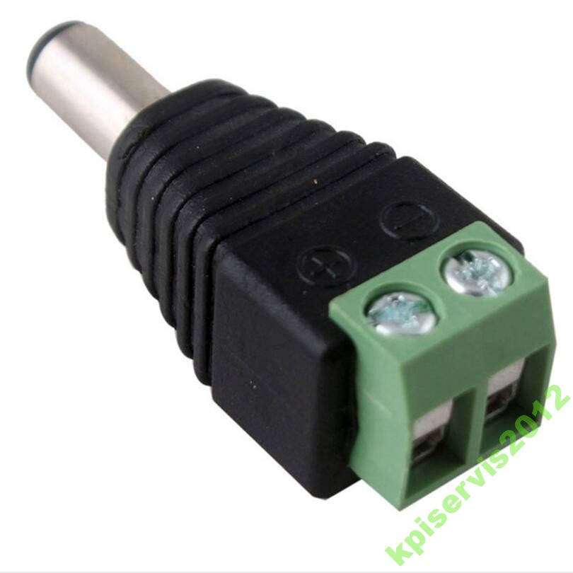 

Штекер питания DC, 2,1/5,5мм, с клеммной колодкой (под винт) для видеонаблюдения