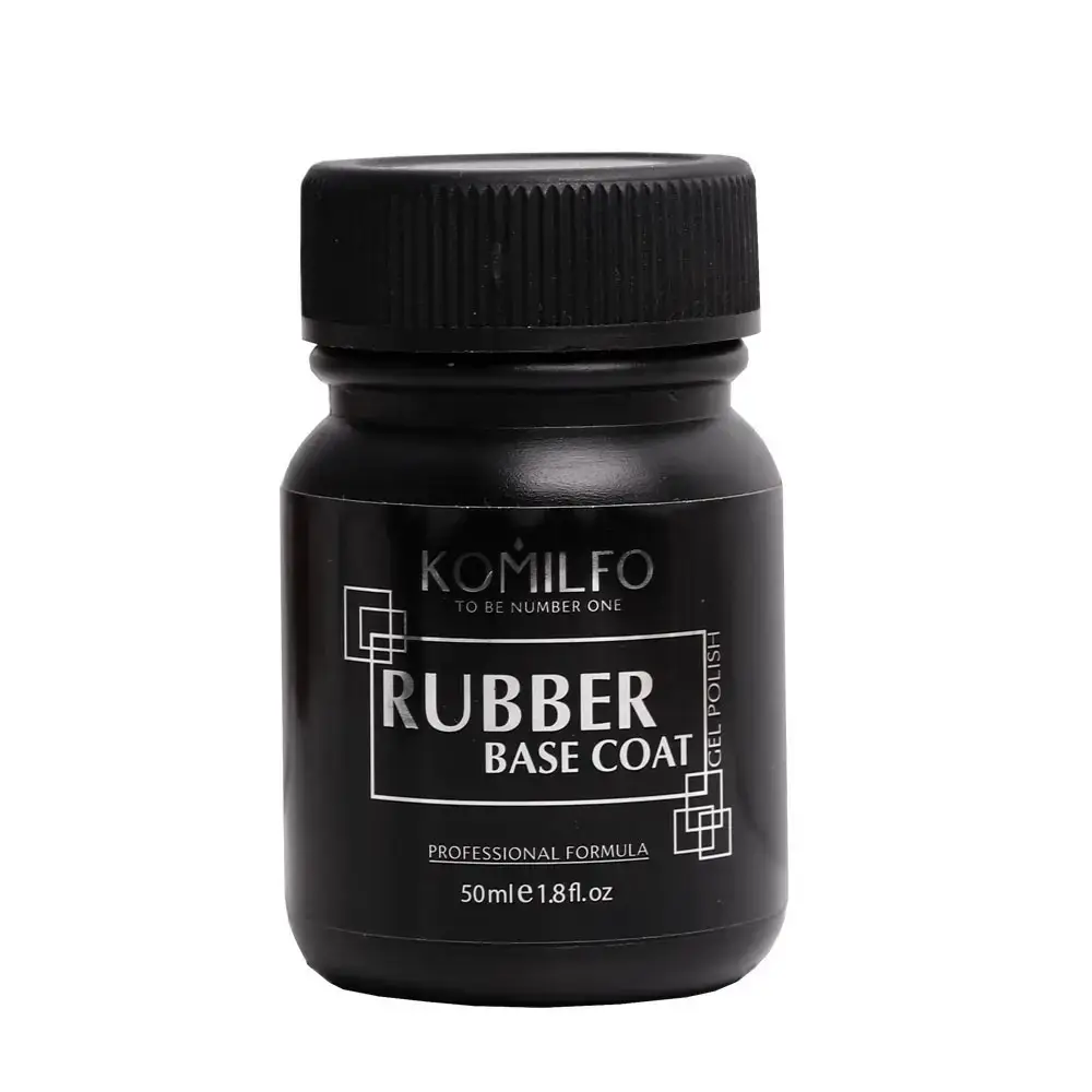 

База Komilfo Rubber Base Coat — каучуковая база для гель-лака без кисточки, 50 мл
