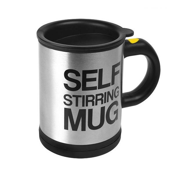 

Кружка мешалка Self Stirring Mug автоматическая Черная, Черный