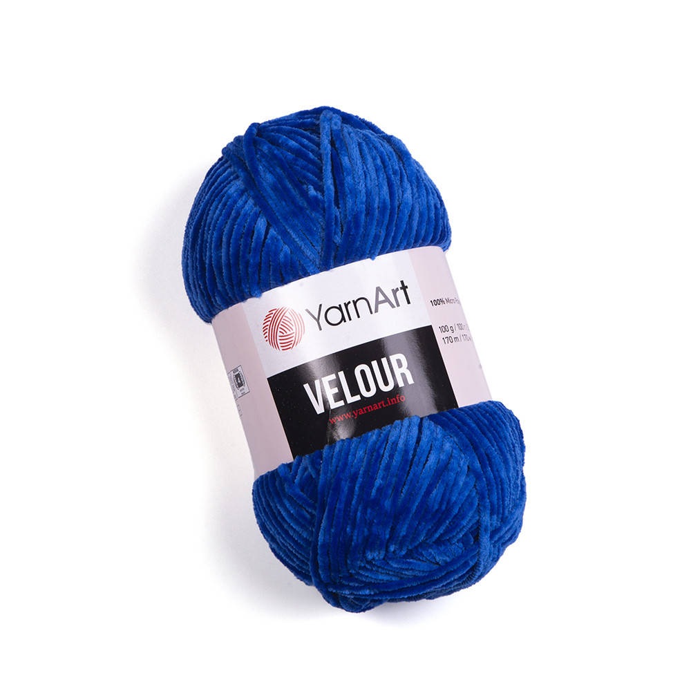 

Пряжа YarnArt Velour 857 синий