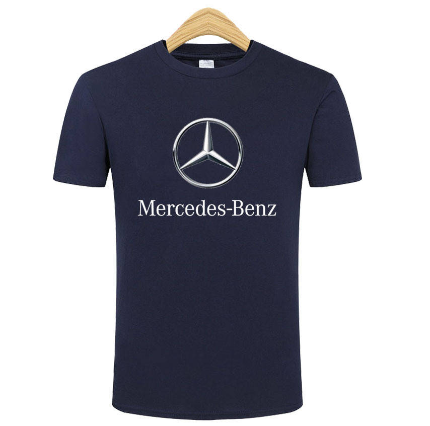 

Футболка автомобильная с логотипом Мерседес-Бенц (Mercedes-Benz) темно-синяя Темно-синий, M