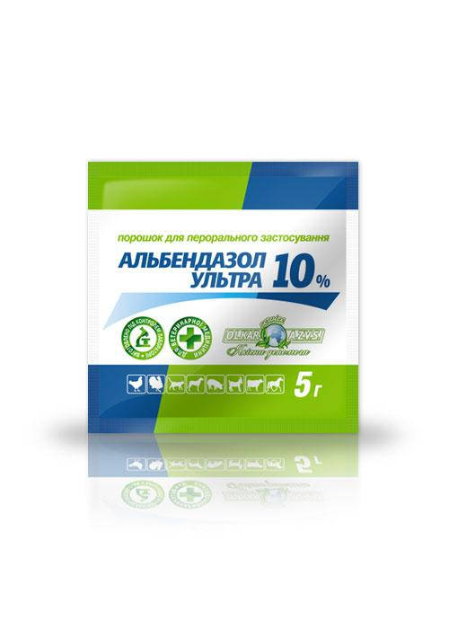 

Альбендазол ультра 10% порошок 5 г O.L.KAR.