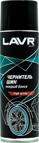 

Полироль-кондиционер для шин мокрый блеск LAVR 650 мл