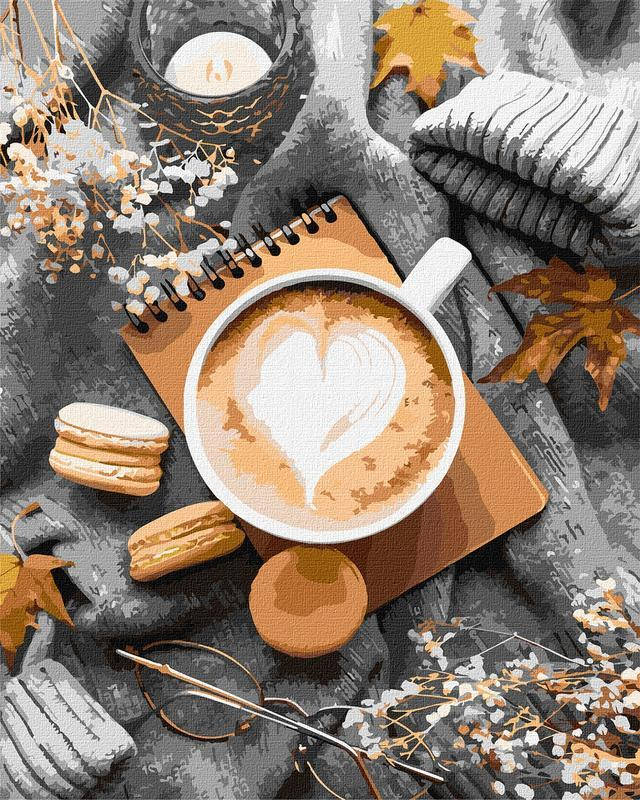 

Картина за номерами 40х50 KHO5643 Кофейная эстетика