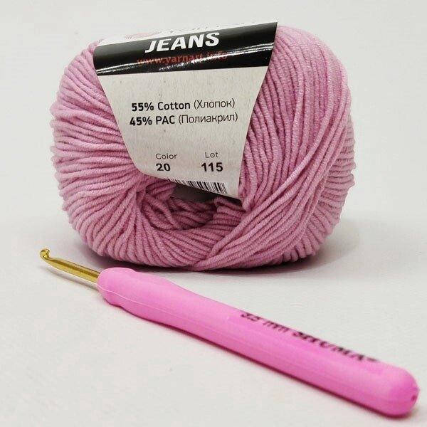 

Пряжа Джинс Jeans YarnArt, №20 розовый (ярнарт-20джинс)